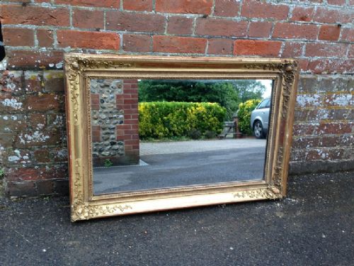 A Very Useful Size Early Antique French 19th Century Louis Phillippe Mirror
