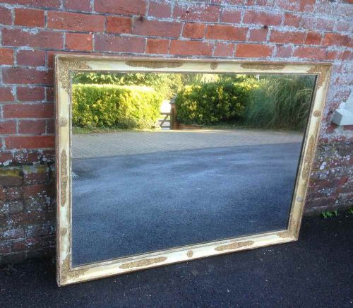 A Stunning Early Original Large Antique 19th Century French Carved Wood & Gesso Louis Phillippe Mirror.