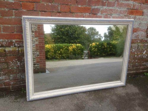 A Highly Useful Size Antique 19th Century French Original Painted Mirror.