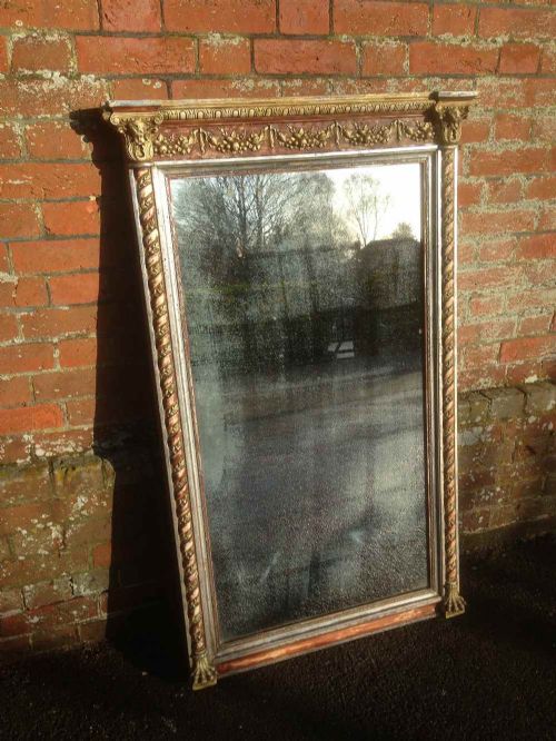 A Very Useful Size Fabulous Antique 19th Century French Highly Decorative Mirror.