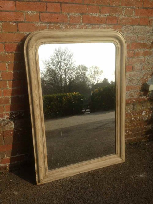 A Useful Size Antique 19th Century French Painted Mirror
