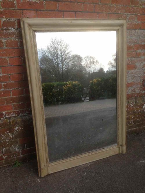 A Large 19th Century French Painted Wall Mirror.