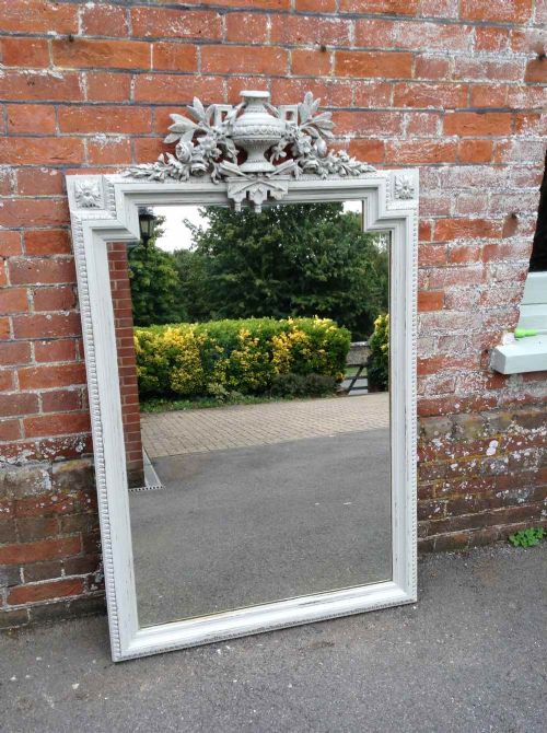 A Fabulous Highl Decorative Large Antique 19th Century Painted Mirror.
