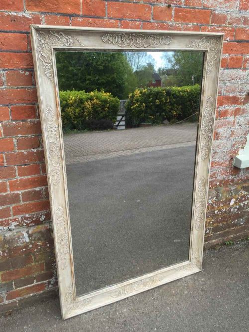 A Wonderful Large Early Antique 19th Century French Painted Louis Philippe Mirror.