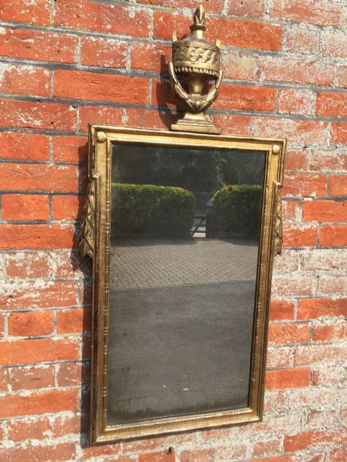 A Superb Antique 18th Century Italian Carved Wood Original Gilded Mirror.