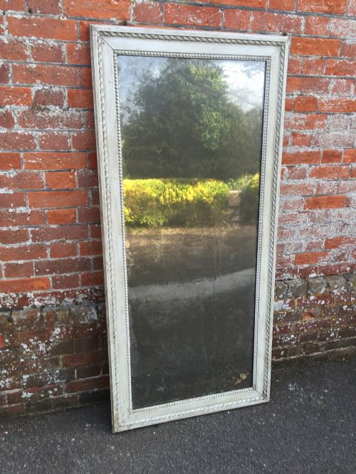 A Stunning Highly Decorative Antique 19th Century French Carved Wood & Gesso Simple Rope Twist Framed Mirror.