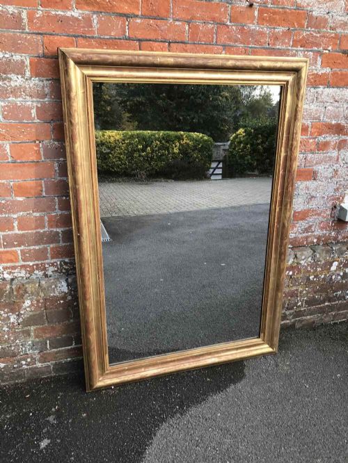 A Wonderful Large Antique Early 19th Century French Carved Wood & Gesso Original Gilt Mirror.