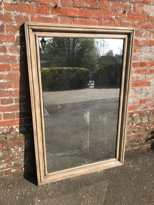 A Spectacular Very Good Size Early Antique 19th Century French Directoire Style Carved Wood Painted Mirror