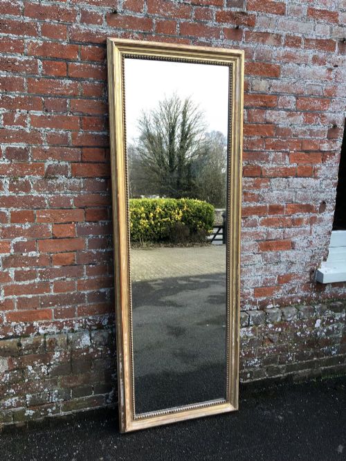 A Fabulous Large Antique 19th Century French Carved Wood and Gesso Original Gilt Mirror.