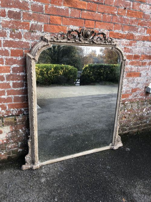 A Superb Antique19th Century  English Overmantle Mirror.