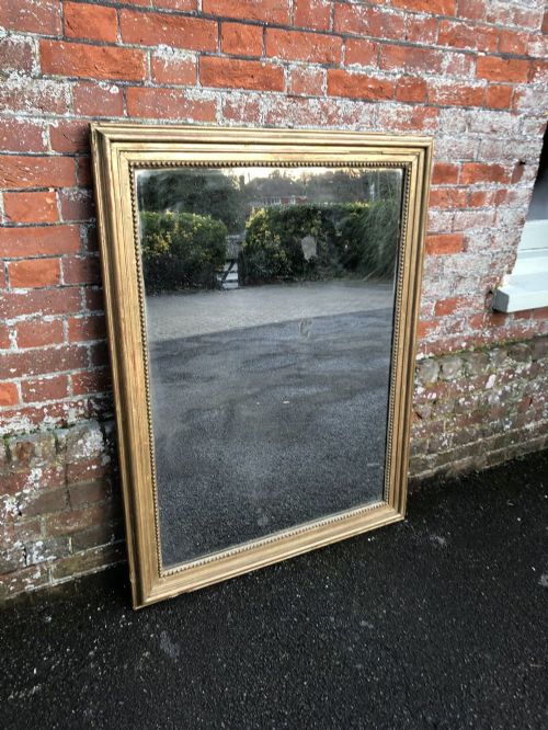 A Fabulous Highly Useful Antique French 19th Century Original Gilt Mirror.