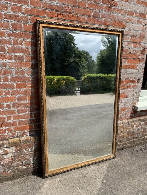 A Superb Large Antique French 19th Century Carved Wood & Gesso Original Gilt Rope Twist Framed Mirror.