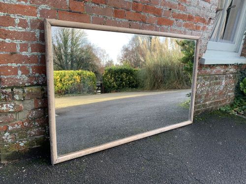 A Superb Large Antique French 19th Century Original Carved Wood Bistro Mirror.