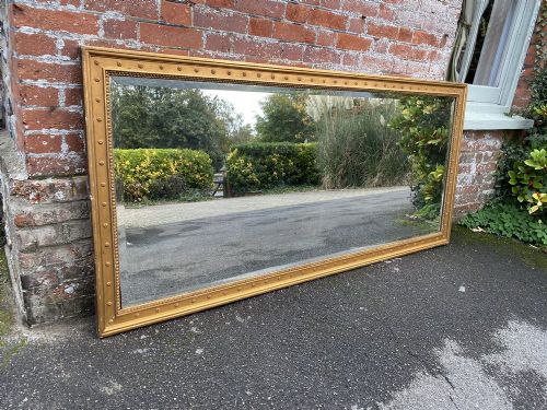 An Impressive Large Antique French 19th Century Carved Wood & Gesso Original Gilt Mirror.