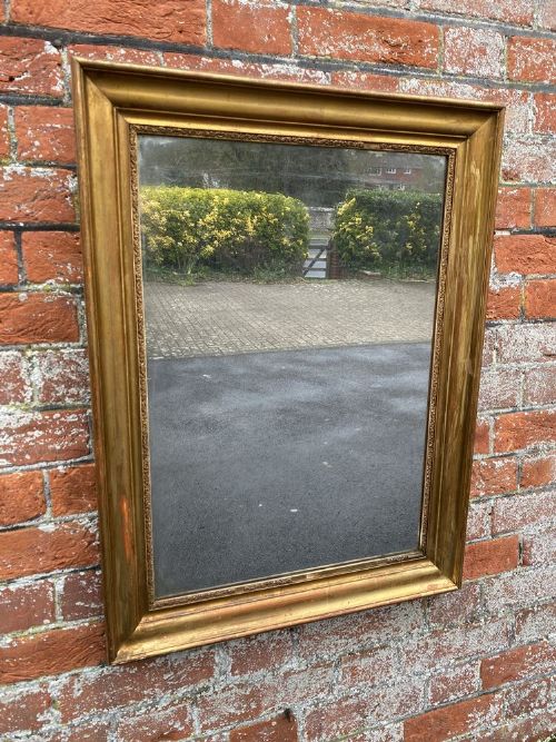 A Superb Antique French 19the Century Carved Wood & Gesso Original Gilt Mirror.