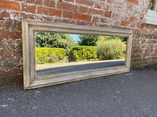 A Wonderful Good Size Antique French 19th Century Carved Wood & Gesso Painted Mirror.