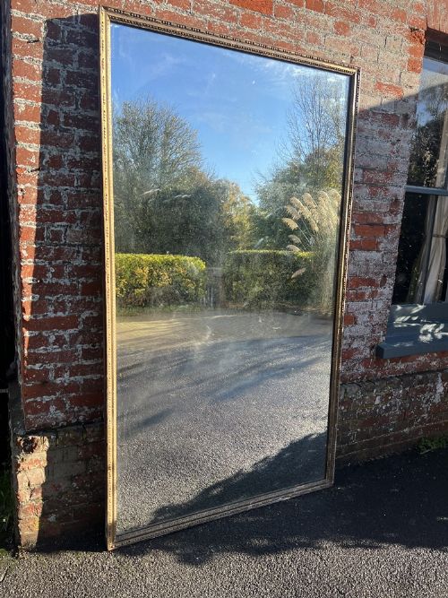 A Spectacular Large Antique French 19th Century Carved Wood & Gesso Original Gilt Mirror.