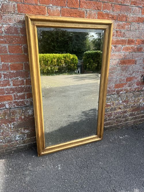 A Wonderful Large Antique French 19th Century Carved Wood Gilt Mirror.