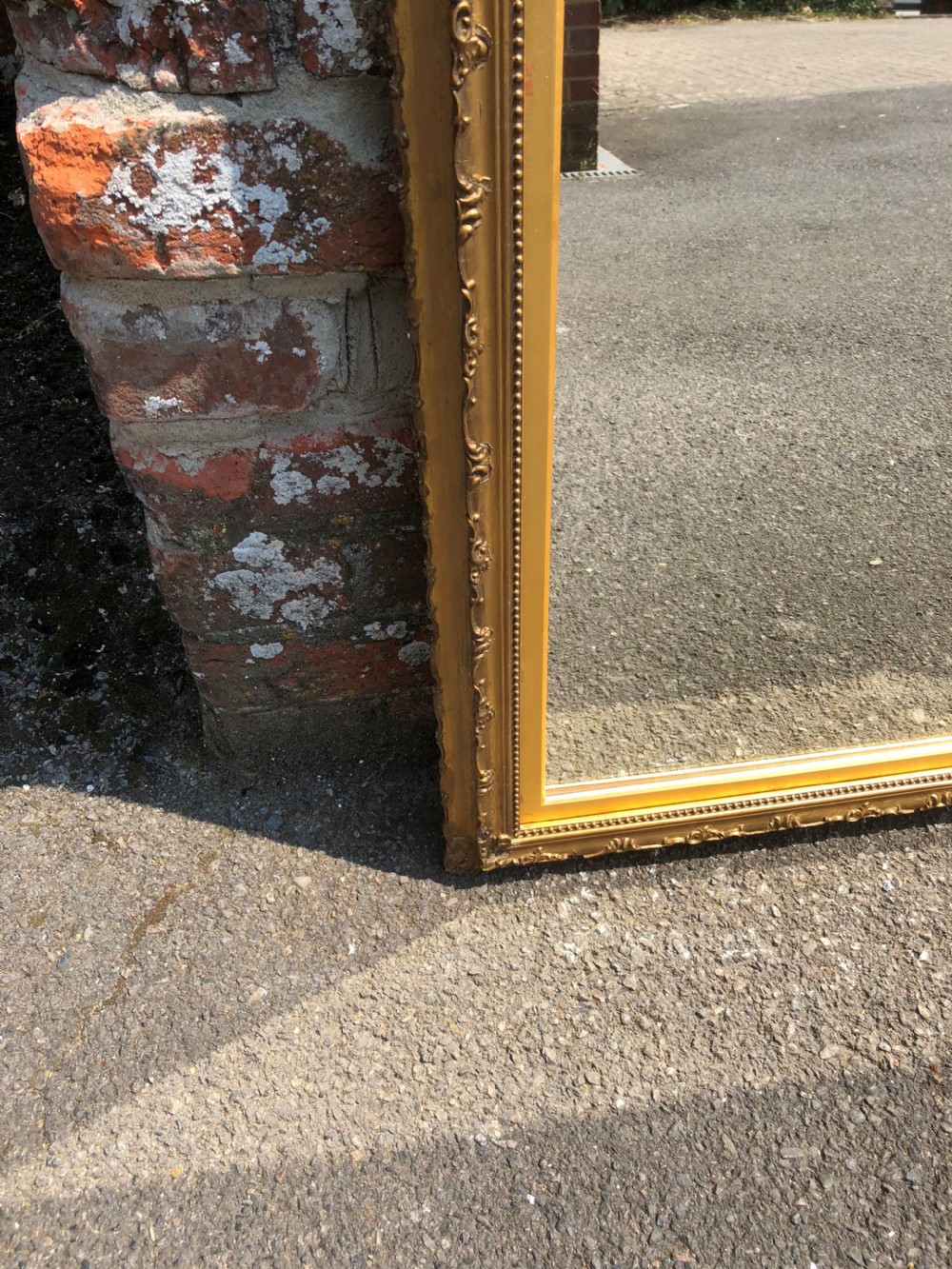 A Wonderful Pair of Antique 19th English Carved wood original gilt Mirrors. View V