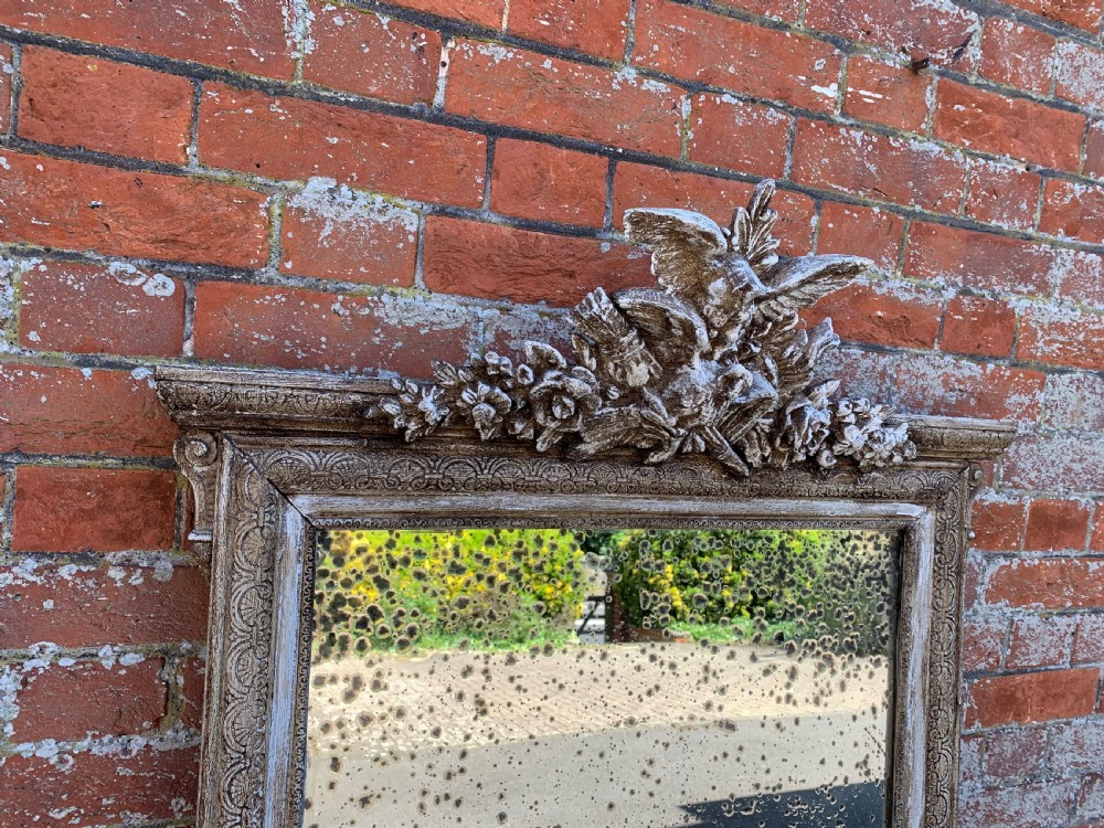A Good size large Antique 19th Century French painted very decorative painted Mirror View IV