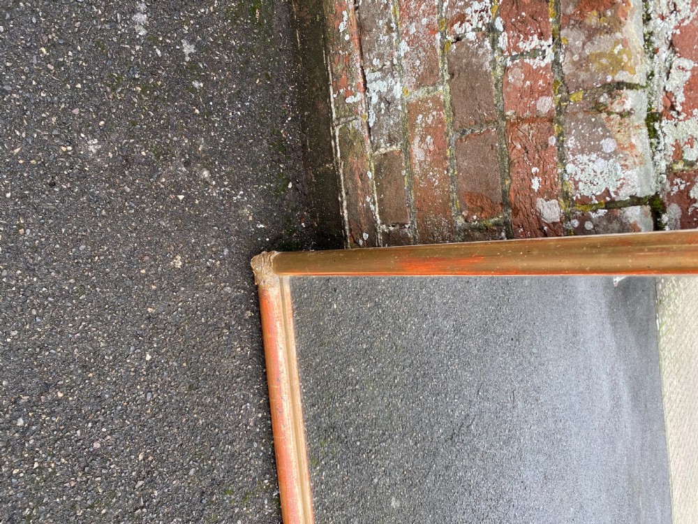 A Highly impressive large French 19th Century carved wood & gesso original gilt Bistro Mirror. View V