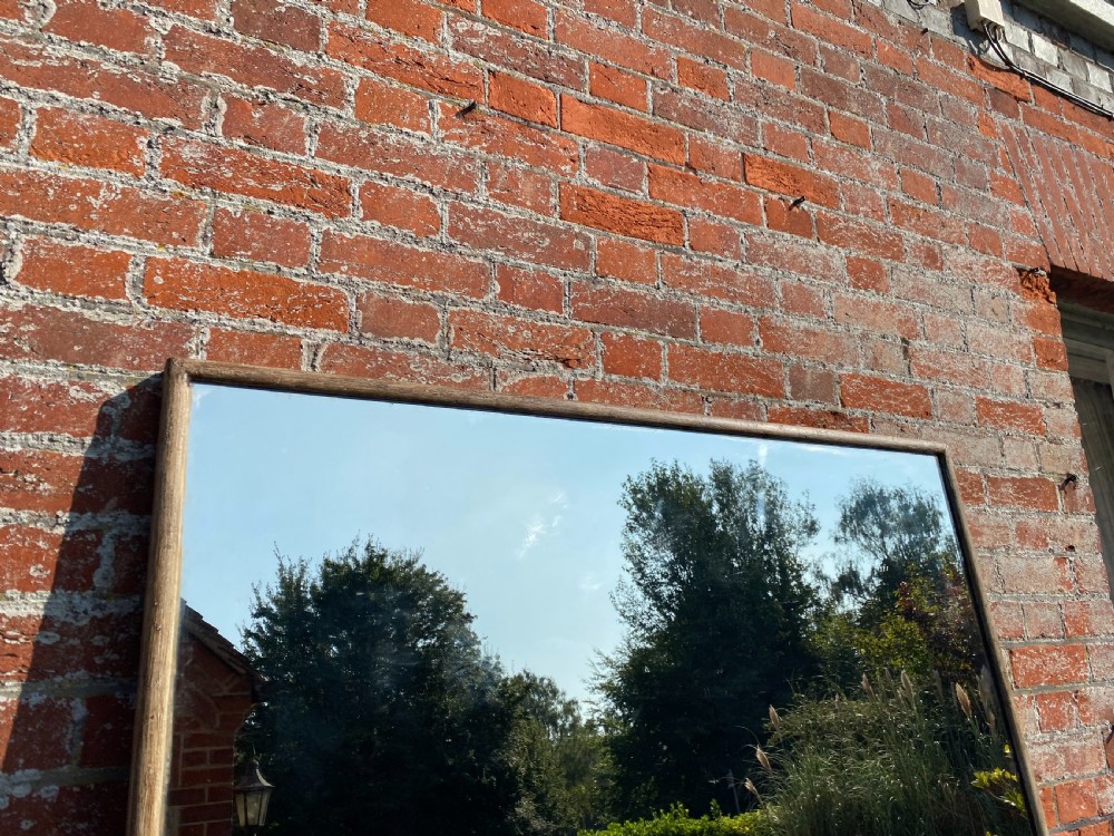 A Superb large Antique French 19th Century carved wood painted Bistro Mirror. View VII