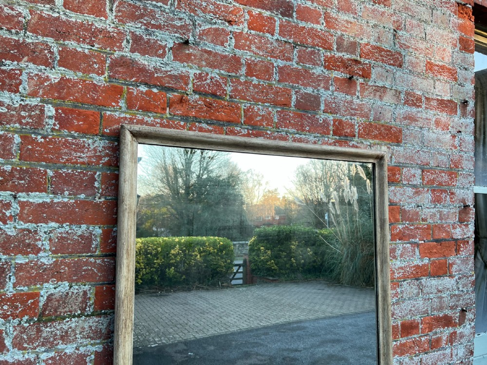 A Stunning large Antique French 19th Century carved wood painted Bistro Mirror. View VI