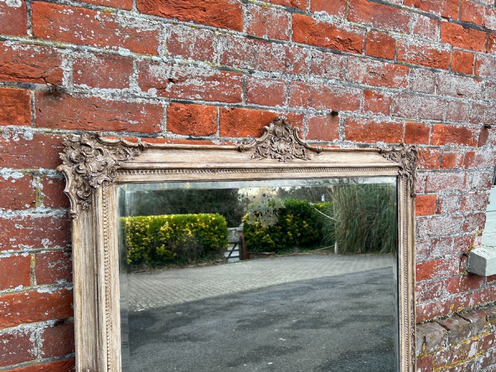 A Stunning large Antique French 19th Century painted Mirror. View IV