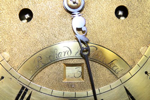 A 18TH CENTURY OAK LONG CASE CLOCK BY RICHARD WATKIN - ADDITIONAL PHOTO 4