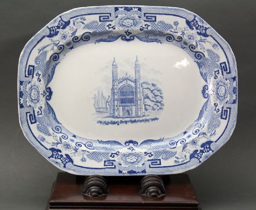 mason's ironstone china platter kings collage - CATEGORY: ANTIQUE CERAMICS - DATED 19TH CENTURY