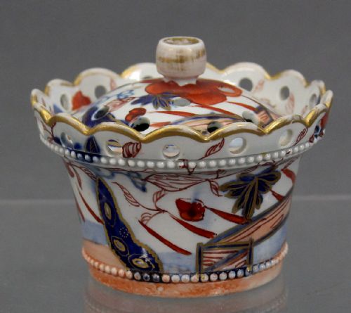 MASON'S IRONSTONE CHINA POTPOTPOURRI VASE - ADDITIONAL PHOTO 1