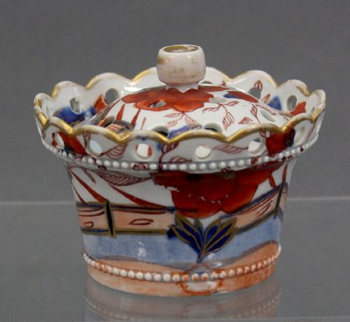 MASON'S IRONSTONE CHINA POTPOTPOURRI VASE - ADDITIONAL PHOTO 2