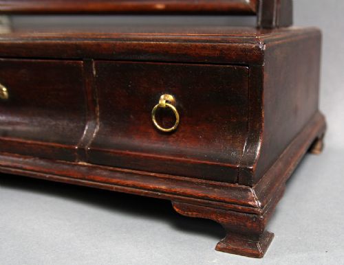 GEORGE II MAHOGANY TOILET MIRROR JOHN FRANKLIN LONDON - ADDITIONAL PHOTO 1