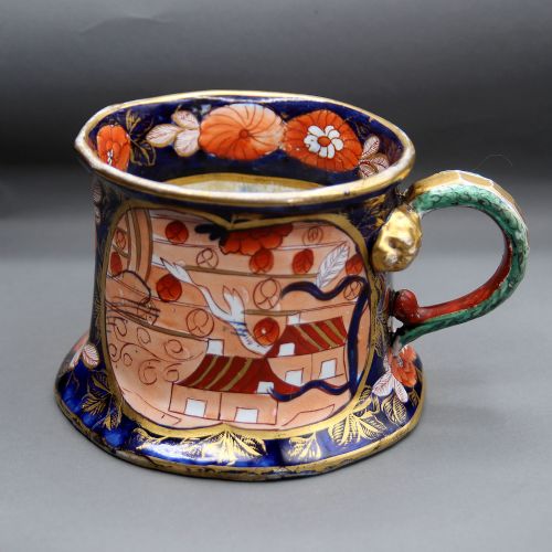 masons ironstone china cider mug - CATEGORY: ANTIQUE CERAMICS - DATED 19TH CENTURY