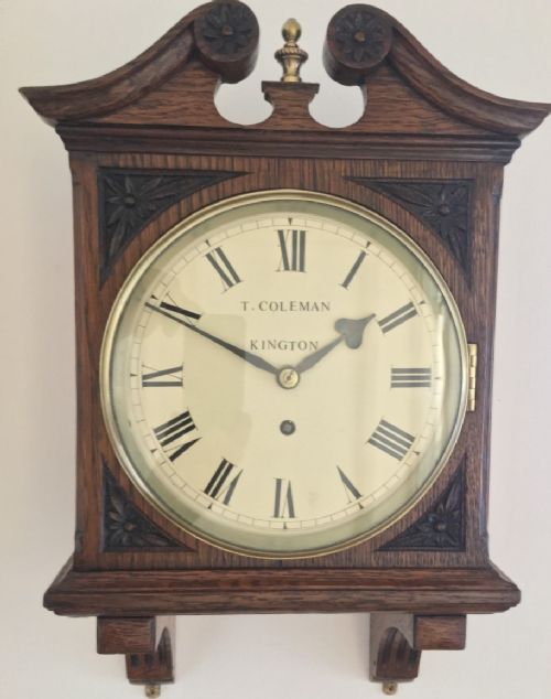German 8 Day Wall Clock, Amazing Condition