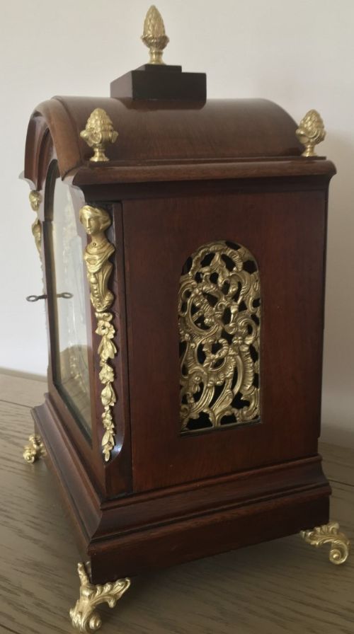 fig 1. Eight Day Large Winterhalder & Hofmeier Striking Bracket Clock