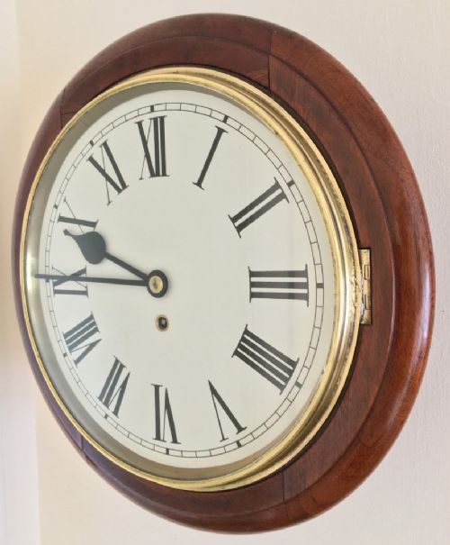 fig 1. Eight Day Mahogany Fusee Wall Clock