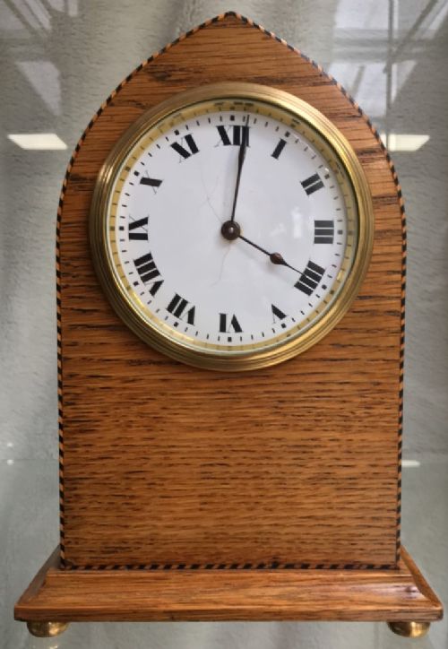 Antique Edwardian Oak Swiss Eight Day Clock, Fully Restored, Two Year Guarantee
