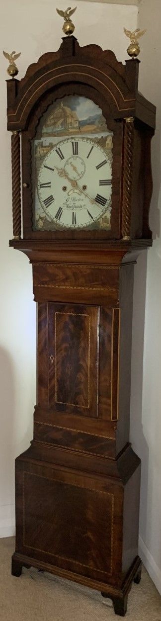 Mahogany Eight Day Victorian Longcase Clock