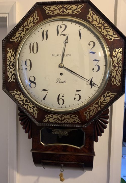 fig 1. Fusee Regency Wall Drop-Dial Eight Day Clock