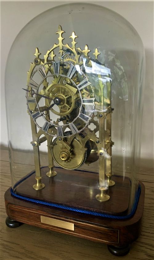 Skeleton Eight Day Fusee Timepiece, Lovely Condition