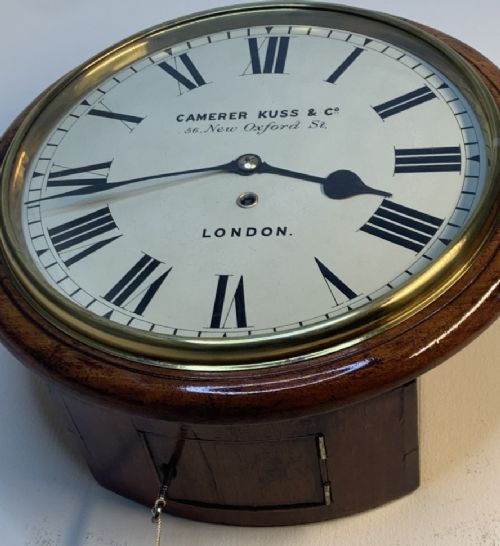 fig 4. Fabulous Eight Day Fusee Wall Clock, Retailed By Camerer & Kuss