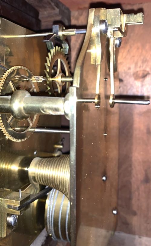 fig 2. Antique Dial Wall Clock, Convex Dial, Fusee, Georgian, Renowned Clockmakers