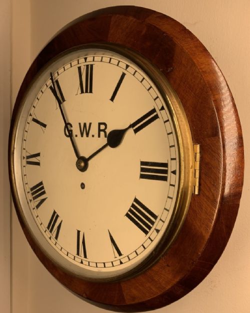 fig 2. G.W.R Fusee Wall Clock Of Historical Importance, Provenance