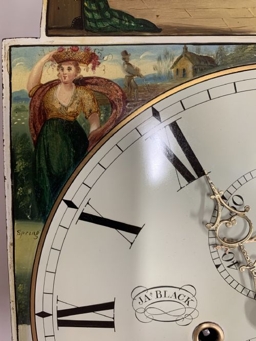 FINE SCOTTISH LONGCASE CLOCK JAMES BLACK KIRKALDY - ADDITIONAL PHOTO 4
