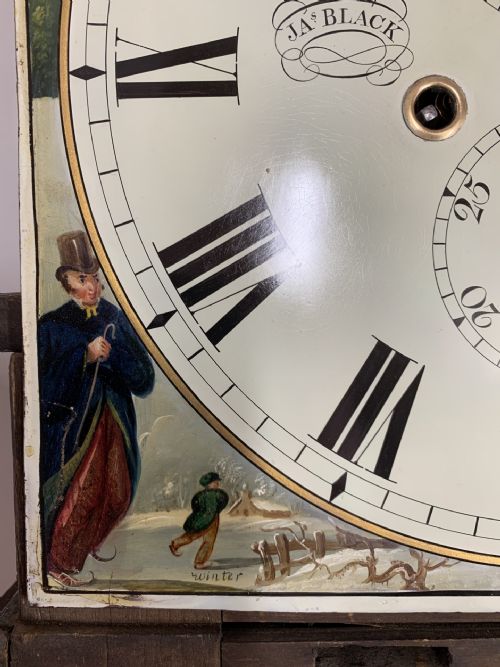 FINE SCOTTISH LONGCASE CLOCK JAMES BLACK KIRKALDY - ADDITIONAL PHOTO 5