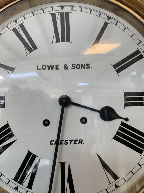DROP DIAL STRIKING WALL CLOCK FAMOUS MAKER VICTORIAN - ADDITIONAL PHOTO 3