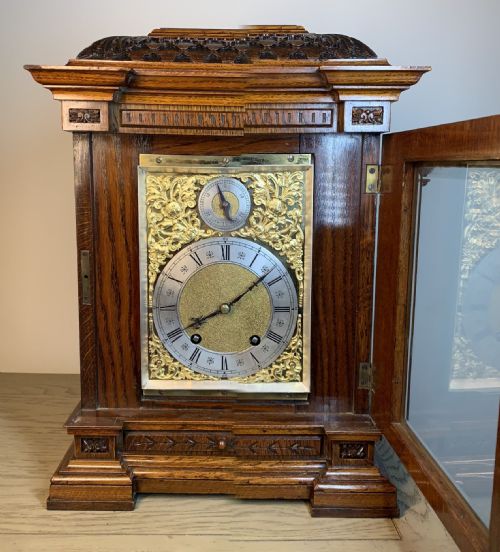 GOOD QUARTERSTRIKING LENZKIRCH BRACKET CLOCK VICTORIAN - ADDITIONAL PHOTO 4