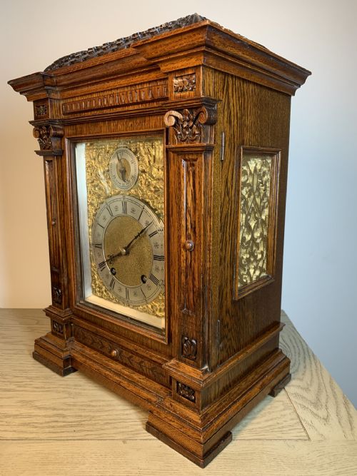 GOOD QUARTERSTRIKING LENZKIRCH BRACKET CLOCK VICTORIAN - ADDITIONAL PHOTO 5
