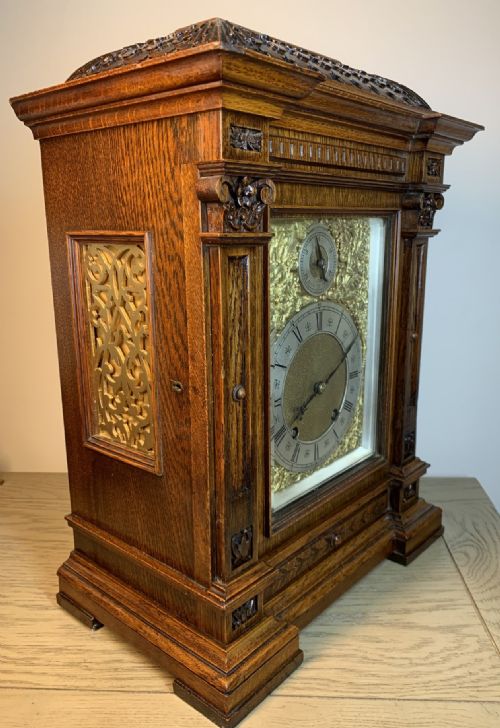 GOOD QUARTERSTRIKING LENZKIRCH BRACKET CLOCK VICTORIAN - ADDITIONAL PHOTO 11